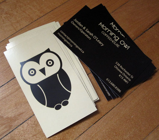 Morning Owl Business Cards