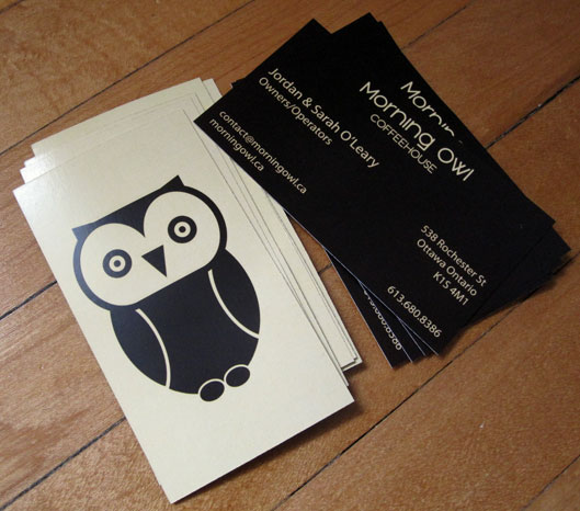Morning Owl Business Cards