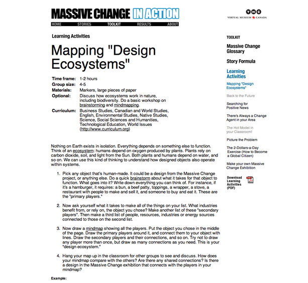 Massive Change Learning Activity